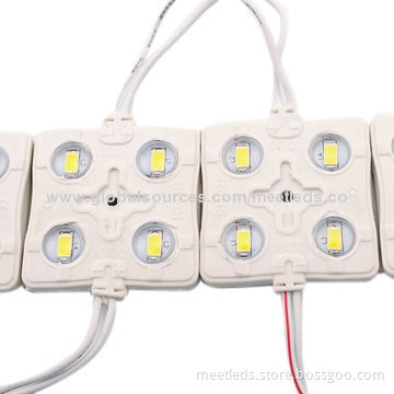 4pcs SMD5730 12V DC Waterproof IP65 Square LED Injection Module Lights with 3-year Warranty